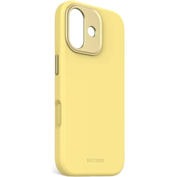 Decoded Silikonhülle für iPhone 17, Antibakterielle Beschichtung, MagSafe Kompatibel, Fallschutz, Kratzfest, Gelb – Bild 2