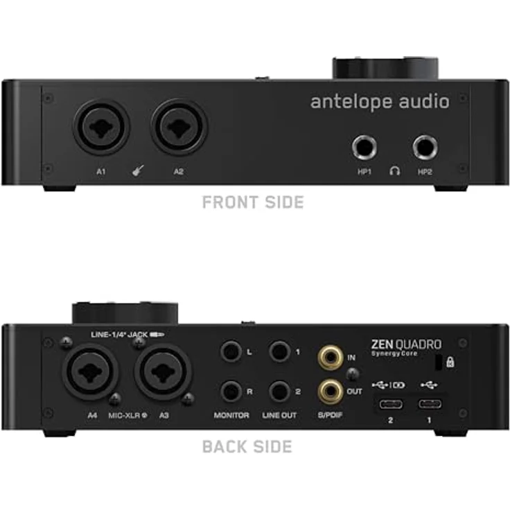 ANTELOPE Zen Quadro Synergy Core, digitales Aufnahmegerät mit 24-bit/192 kHz Audioaufzeichnung, inkl. 37 Effekten und Bitwig Studio Essentials – Bild 2