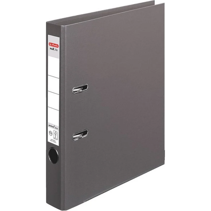 Herlitz Aktenordner maX.file »protect plus«, schmal mit Griffloch und Kantenschutz, DIN A4, blau – Bild 1
