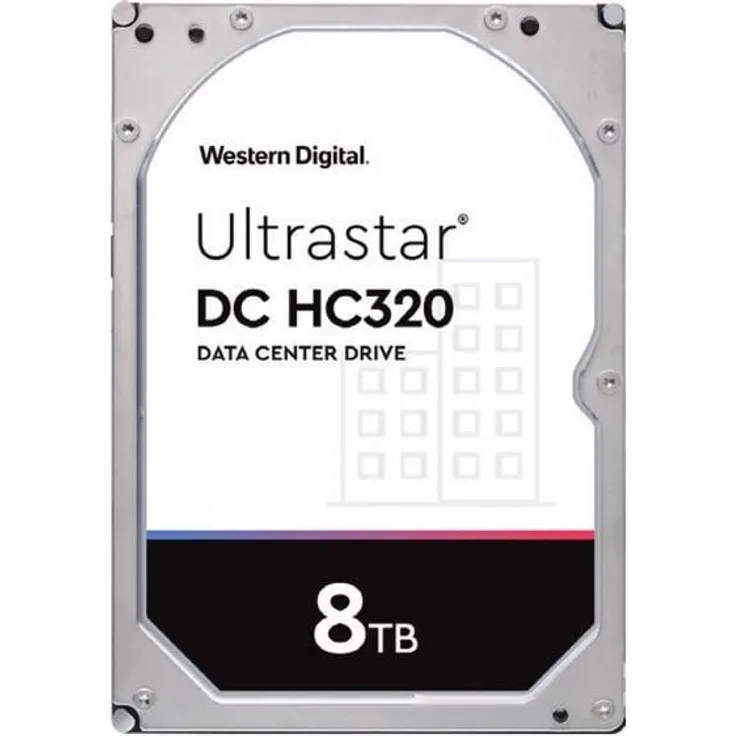 Hitachi Harddisk Ultrastar DC HC320 SAS 512e SE 8 TB (8 TB, 3.5"), Server-Festplatte mit SAS-Schnittstelle, 7200 rpm