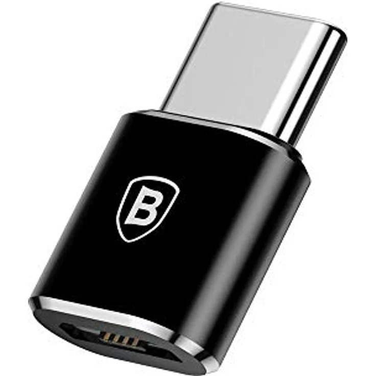 Baseus Adapter - Micro USB female to Type C male - (CAMOTG-01) Black – Bild 4