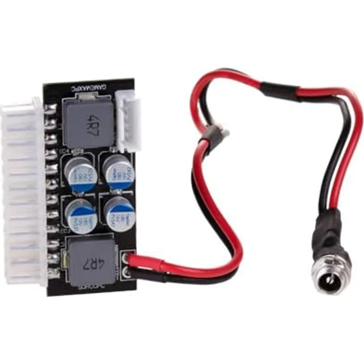 Akyga AK-CA-38 PICO DC/ATX PSU, 120 W Netzteil für mini-ITX mit 24-Pin, SATA und MOLEX, Mehrfarbig