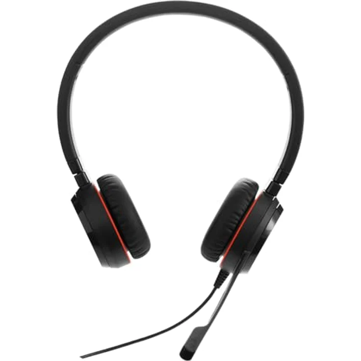 Jabra Evolve 20 SE Stereo Headset - Microsoft Zertifiziert, passive Geräuschunterdrückung, USB-C/A, Schwarz – Bild 1