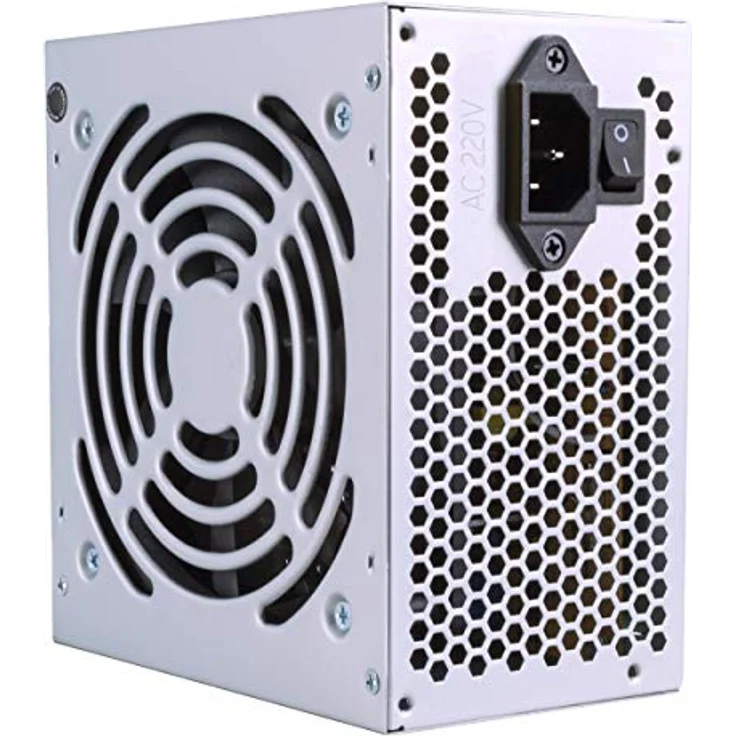 Unykach ATX 500W Netzteil, leistungsstark und langlebig, silber – Bild 4