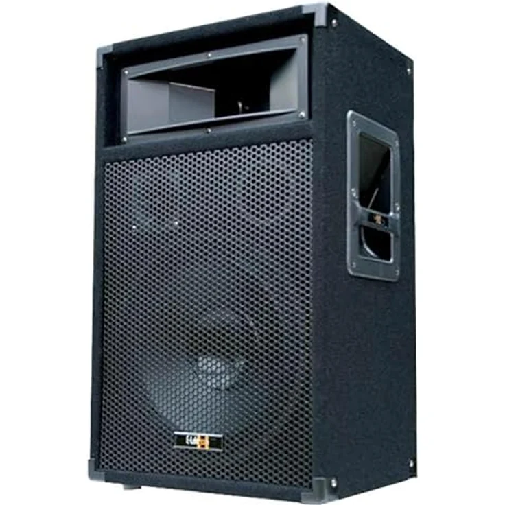 E-Lektron 600W DJ Party Lautsprecher Box - 30cm / 12" Bass PW30 - Stereo 3-Wege Bassreflex System, Schwarzes Metallgitter, Eingelassene Handgriffe – Bild 2