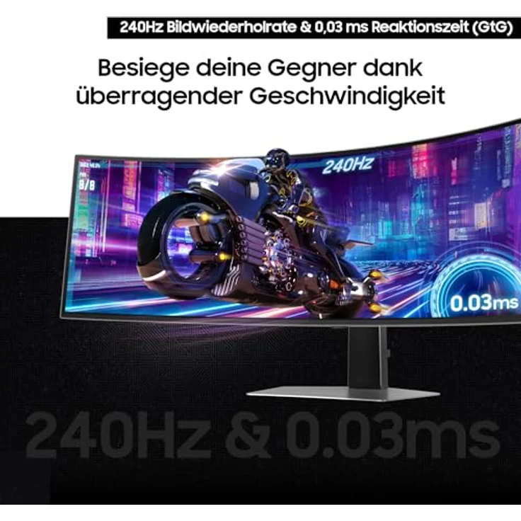 Samsung Gaming Odyssey G93SD, 49" OLED Monitor mit 5120 x 1440 Auflösung, 240Hz, 0,03ms Reaktionszeit – Bild 8