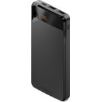 Cygnett Boost 4 Power Bank, 10.000 mAh, 15 W, digitales Display, schwarz