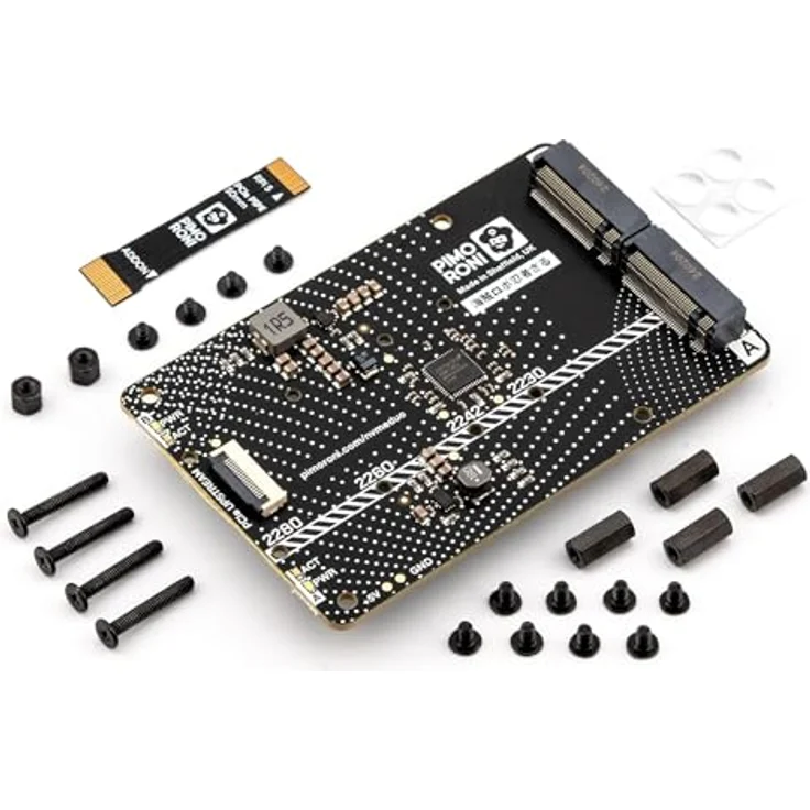 Pimoroni NVMe Base Duo Speichererweiterung für Raspberry Pi 5, 2x M-Key Slot, PCIe Gen 2 Switch, ideal für Dateiserver und Medienzentren – Bild 1
