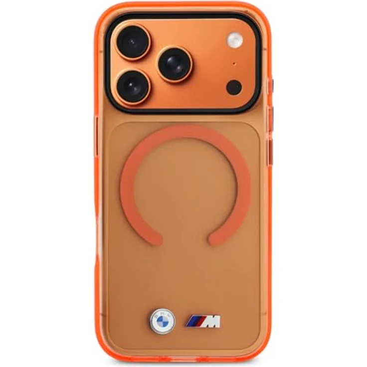 CG MOBILE BMW M IML Metalllogos MagSafe Hülle für iPhone 17 Pro Max, PC / TPU, orange – Bild 3