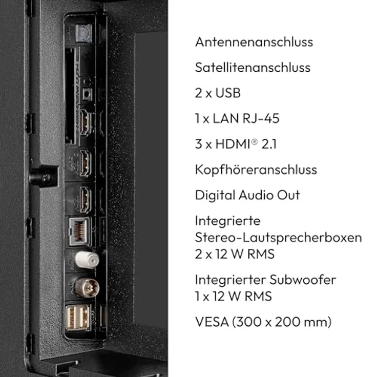 MEDION MD 865901, 65 Zoll OLED Fernseher mit Smart-TV, Dolby Vision HDR, Dolby Atmos, TiVo, Schwarz – Bild 6