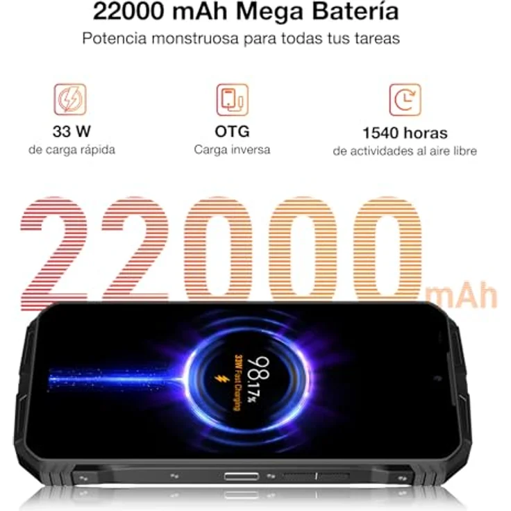DOOGEE VMAX PLUS Smartphone (6.58 Zoll, Android 14, 512GB Speicher, 22000 mAh, AI-Dreifachkamera) – Bild 3