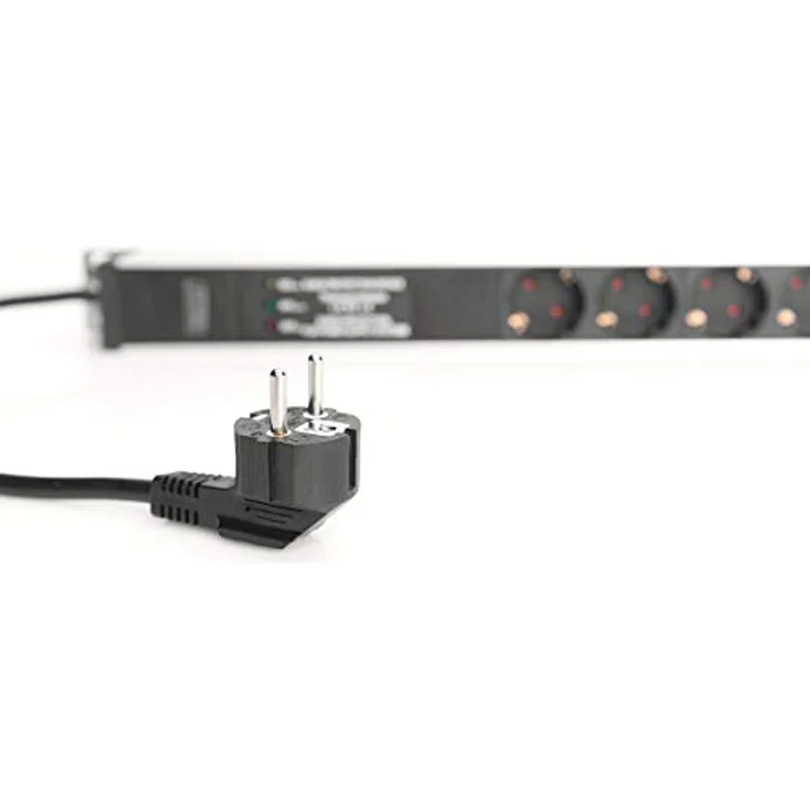 DIGITUS 19'' Steckdosenleiste, 7 Abgriffe, 1HE, 250VAC, 50-60Hz, 16A, 4000W, mit Überspannungsscchutz & Frequenzfilter – Bild 6