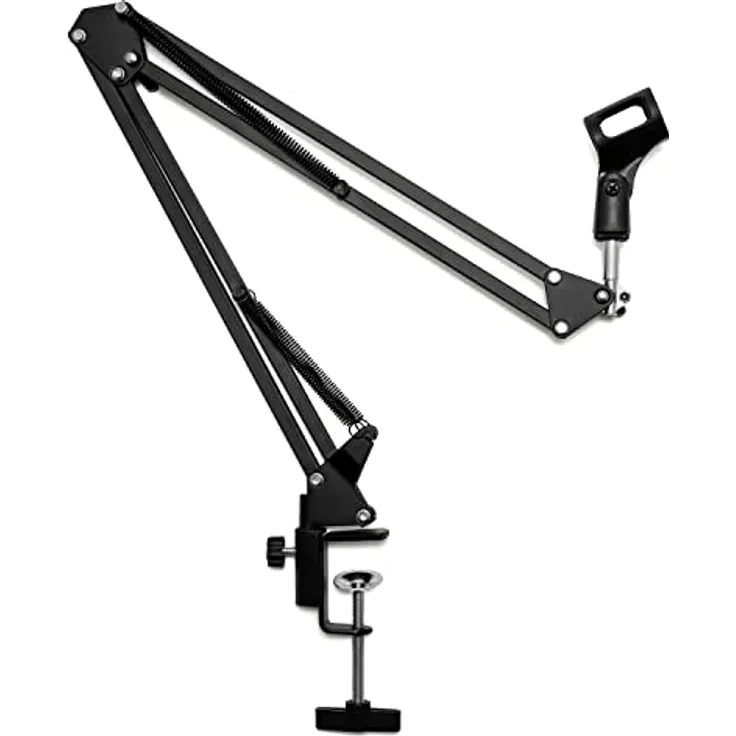TIGER verstellbar Schere Mikrofon Ständer Mit Lenker Radaufhängung, Studio Rundfunk Mikrofon-Ständer mit Scissor Arm