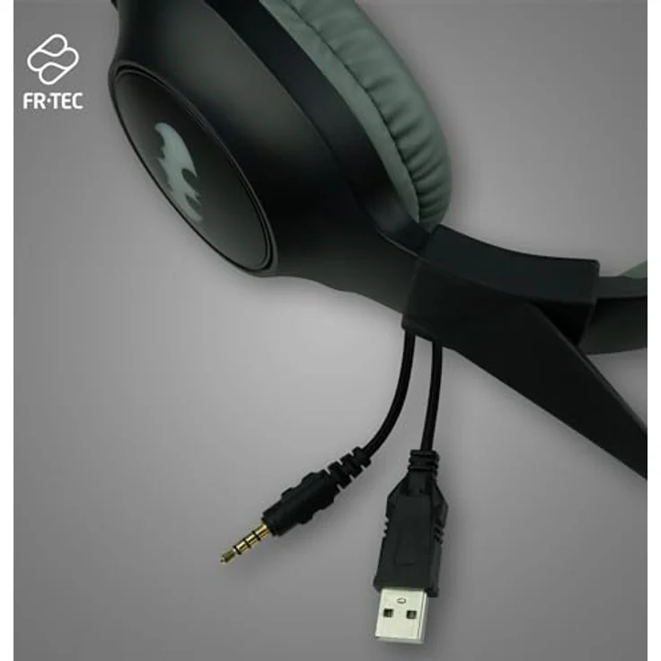 FRTEC Gaming-Headset Batman mit abnehmbaren dunklen Ritterohren, RGB-LED-Licht, 50-mm-Lautsprecher – Bild 5