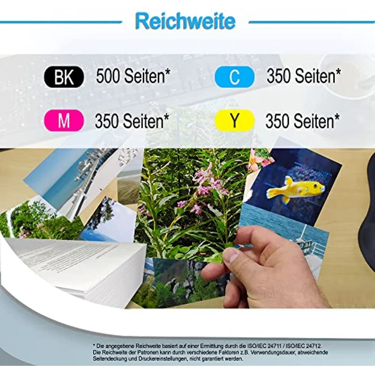 Druckerparadies 5er Multipack für Epson 604XL Tintenpatronen Set Tintenpatrone (5-tlg., hohe Kapazität, für XP3200 XP2205 XP3205 XP4200 XP4205 WF2910 WF2930 WF2935 WF2950) – Bild 5