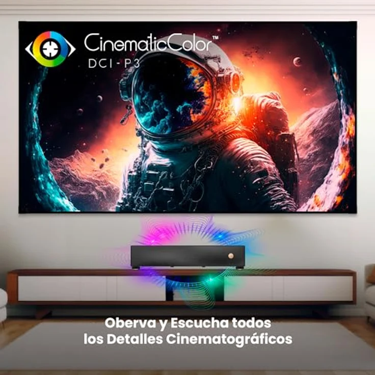 BenQ V5000i | 4K HDR Ultra Kurzdistanz RGB Laser TV Beamer für Filme und Gaming in Hellen Wohnräumen – Bild 3