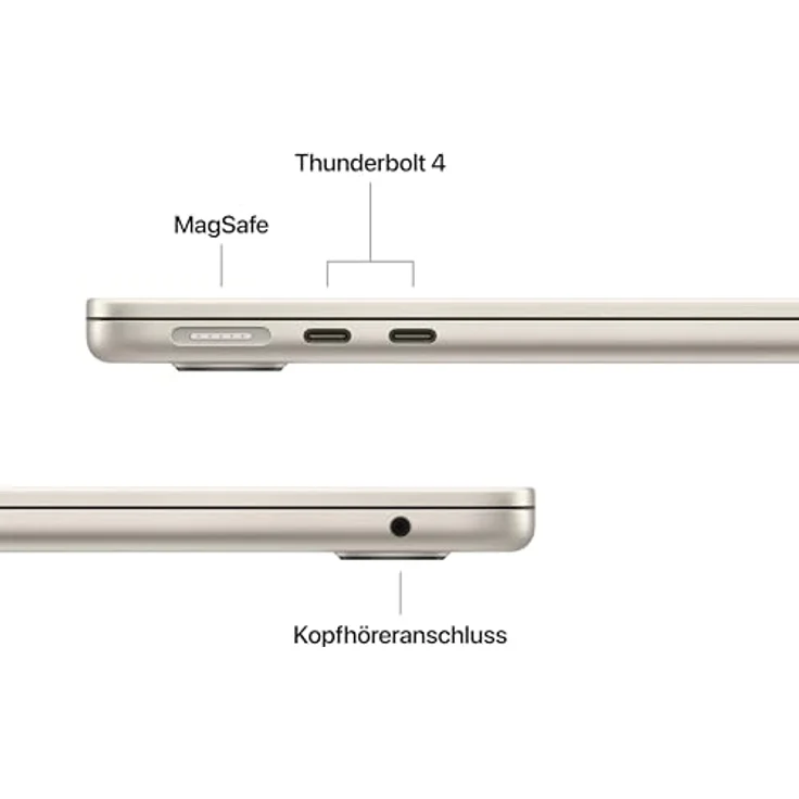 APPLE MacBook Air (2026) 13,6 Zoll, Apple M5, 16 GB RAM, 512 GB SSD, macOS, Polarstern – Bild 5
