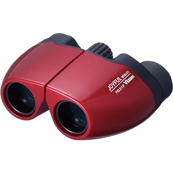 Vixen Fernglas Joyful MS 8x21 CF, rotes kompaktes Fernglas mit 8-facher Vergrößerung – Bild 1
