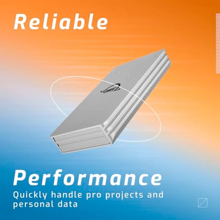 OWC Envoy Single Ultra Portable Aluminum Bus Powered 10G/s USB-C Thunderbolt Compatible External NVMe SSD Drive, Silber – Bild 4