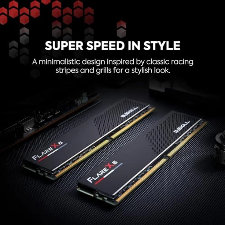 G.SKILL Flare X5 Series 32GB DDR5 6000 CL36-36-36-96 Dual Channel Desktop Memory, matt Schwarz – Bild 3