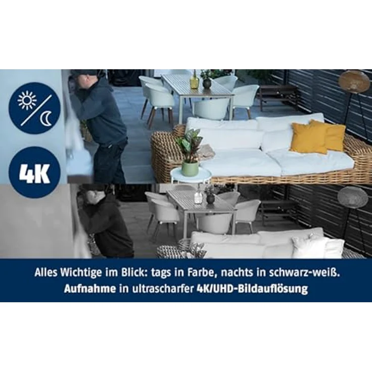 ABUS Überwachungskamera SmartLook Schwenken & Neigen mit WLAN (PPIC52520) - weiß - 4K Auflösung, Nachtsicht & Push-Benachrichtigung – Bild 3