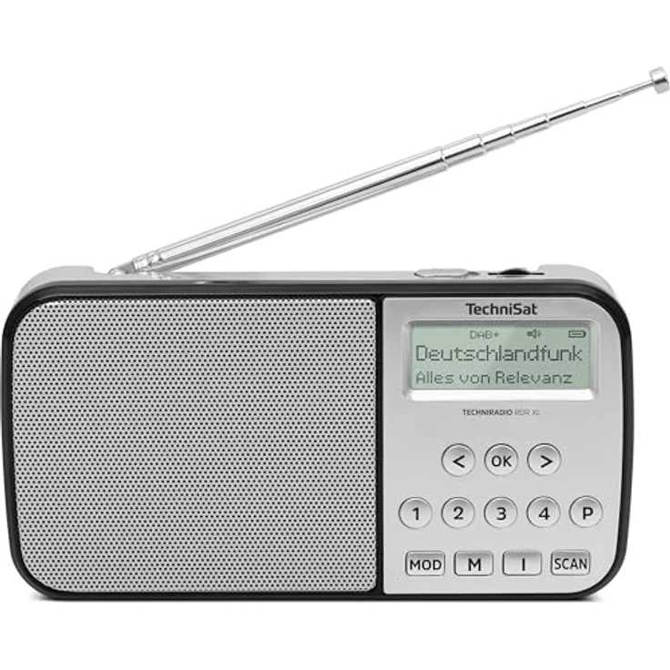 TechniSat TechniRadio RDR XL tragbares Radio silber, DAB+/UKW, Bluetooth-Audiostreaming, 6 Stunden Akkulaufzeit – Bild 2