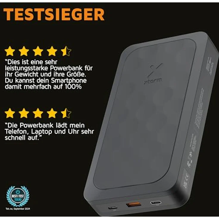 Xtorm Fuel Series 5, Powerbank mit 10000 mAh, 20 W USB-C Ausgang, Schwarz – Bild 6
