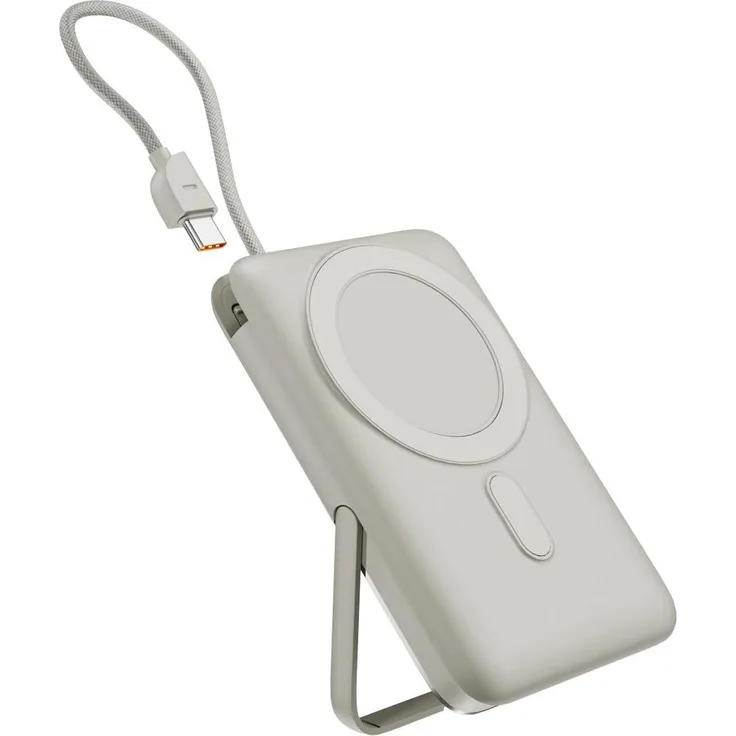 Epico UltraPack EM67 Mag+ Wireless Power Bank, 10000 mAh, 22.50 W Schnellladung, Qi2- und MagSafe-kompatibel, Weiss