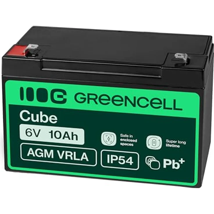 Green Cell USV-Akku, 10 Ah, Sealed Lead Acid, Schwarz – Bild 3
