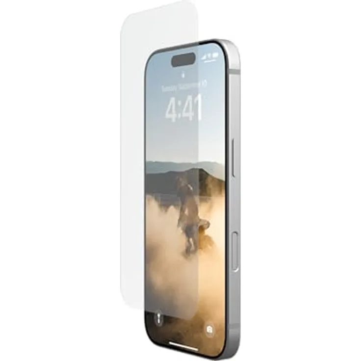 URBAN ARMOR GEAR ULTRA "Schott" Tempered Glass Displayschutzglas Apple iPhone 16 Pro (Extrem Kratzfest, Anti-Fingerabdruck, Inkl. Montagekit, Ultra klar)