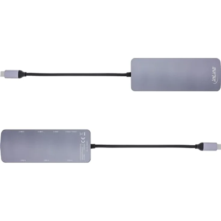 InLine 7-Port USB-C Hub, PD 3.0 100W, 4X USB-C, 3X USB-A, USB 3.2 Gen.2, 10 Gb/s Datenübertragung, OTG-Funktion, Multiport Splitter/Verteiler, für Laptop, PC, MacBook und mehr, 35392C – Bild 4