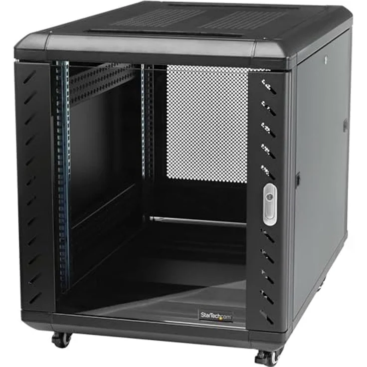 STARTECH.COM 15 HE 48.26cm 19 Zoll Serverschrank - 800mm tief - bis zu 800 kg - abschliessbarer Netzwerkschrank mit Rollen- EIA-310 – Bild 2