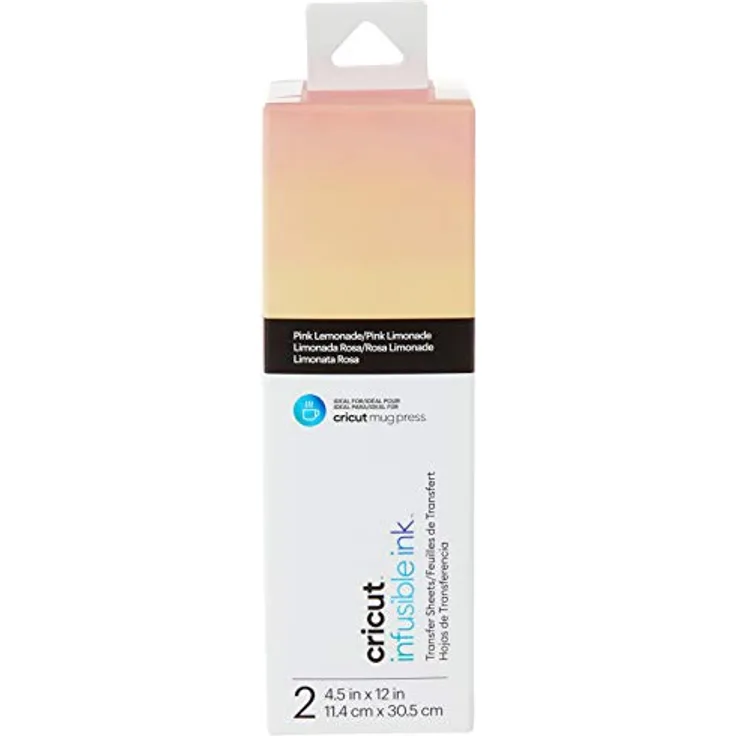 Cricut 2008887 Infusible Ink Transfer Sheets Patterns (2 ct) -Pink Lemonade Sublimations-Transferfolie, 11,4cm x 30,5cm (4,5" x 12")