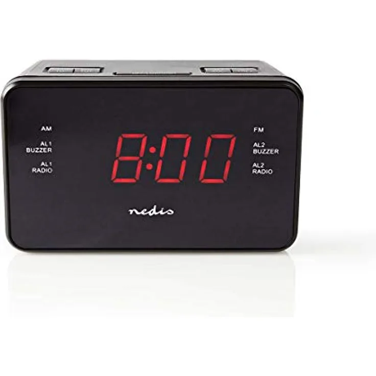 Nedis Digitales Radiowecker mit LED-Display (0,9 Zoll) FM