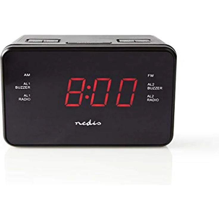 Nedis Digitales Radiowecker mit LED-Display (0,9 Zoll) FM – Bild 1