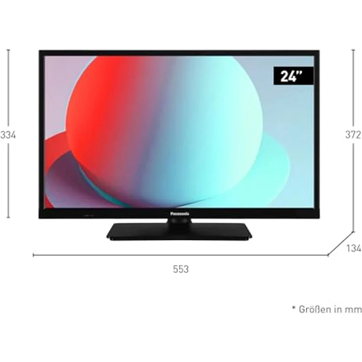 Panasonic TS-24N30AEZ, N30 Serie 24 Zoll HD LED TV, 2024, USB Media Player, hoher Kontrast, HD Triple Tuner, HDMI, Wandmontageoption, dünner Rahmen, in Schwarz, für ein außergewöhnliches visuelles Erlebnis – Bild 2