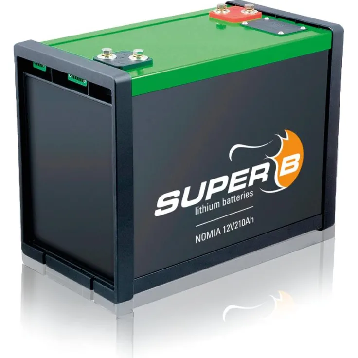Super B Nomia 12V 210Ah, Hochleistungs-LiFePO4 Batterie mit BMS und 500A Sicherung