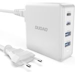 Dudao A100EU, GaN 100W USB Ladegerät mit 2xUSB-C und 2xUSB-A, Weiss