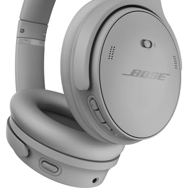 Bose QuietComfort 45, Kabellose Over-Ear-Kopfhörer mit Noise-Cancelling, bis zu 24h Akkulaufzeit, Mondlichtgrau – Bild 5