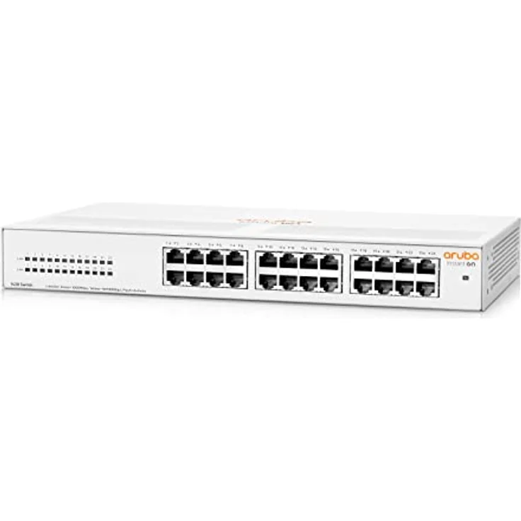 Aruba Instant On 1430 24-Port Gb Unmanaged Layer 2 Ethernet Switch | 24x 1G | Fanless | EU Cord (R8R49A#ABB) – Bild 1