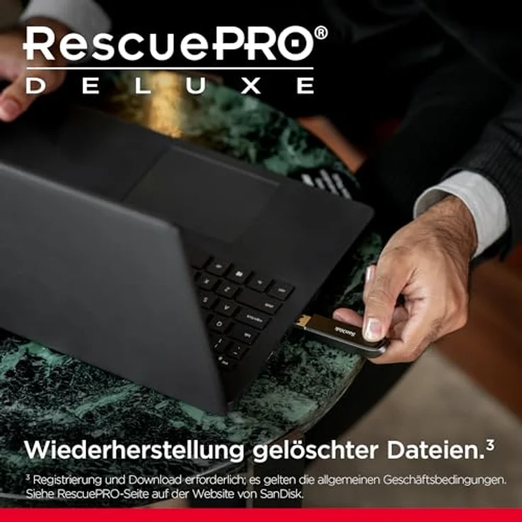 SanDisk Extreme PRO 2 TB USB Type-A Flash-Laufwerk, Lesegeschwindigkeiten bis zu 1.000 MB/s, Schreibgeschwindigkeiten bis zu 900 MB/s, RescuePRO Deluxe-Software – Bild 6