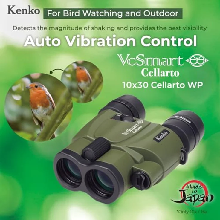 Kenko Fernglas Cellarto WP mit 10-facher Vergrößerung und 30 mm Objektivdurchmesser, wasserdicht IPX7 für Vogelbeobachtung und Astronomie – Bild 3