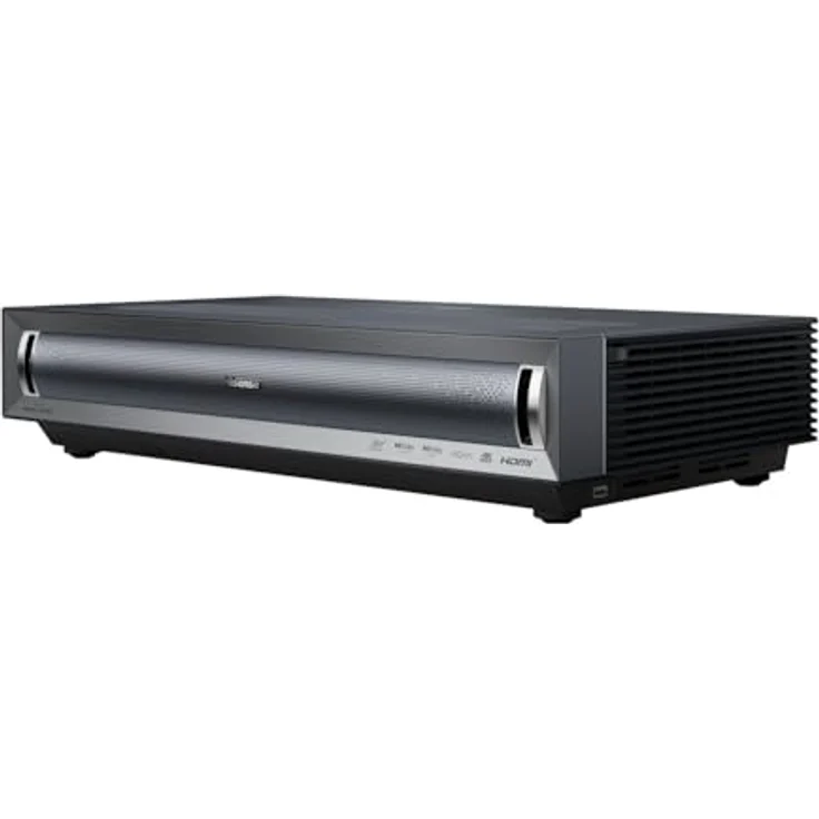 Hisense LASER TV PX3 80-150 4K (UHD, 3000 lm, 0.22	:1), Beamer, Schwarz – Bild 1