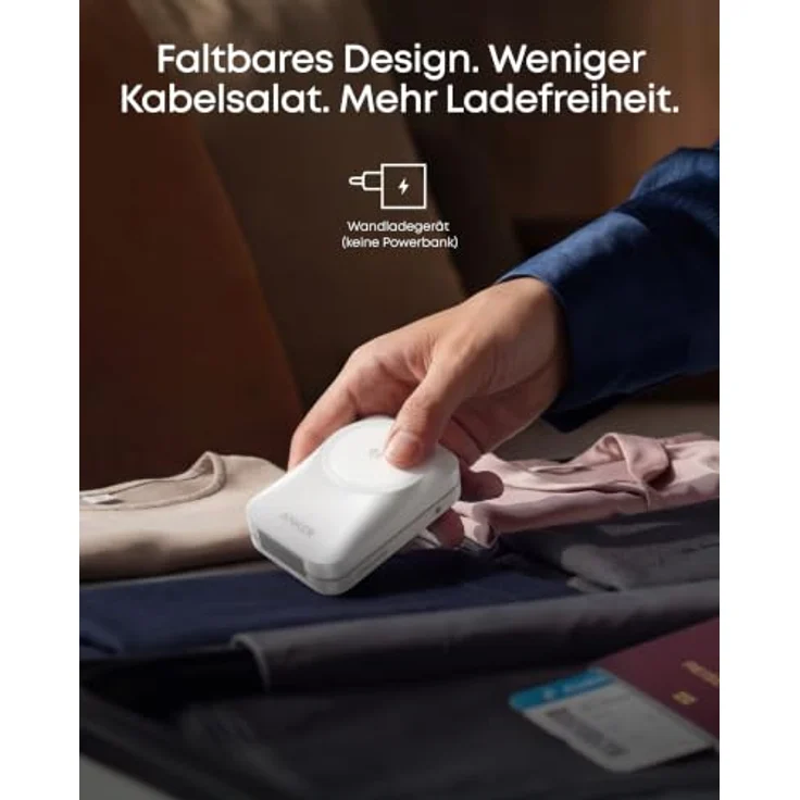 Anker Prime 3-in-1 Ladestation, Qi2.2 25W, AirCool kabelloses Ladegerät für iPhone, Apple Watch und AirPods, faltbar, kompakt – Bild 5