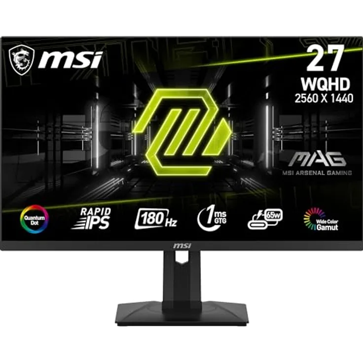 MSI MAG 274QRF QD E2 Gaming-Monitor mit hochwertigen Materialien, langlebig und flexibler Gestaltung
