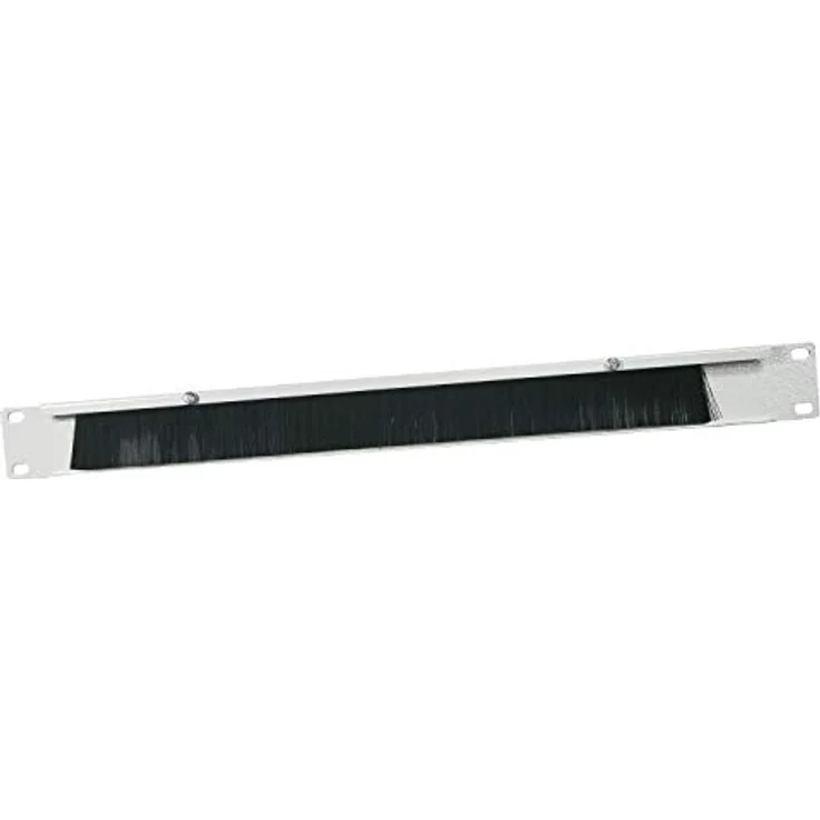 HMF Kabeldurchführung 66489-07 mit Bürsteneinsatz für 19 Zoll Serverschrank, Lichtgrau, strukturiertes Kabelmanagement – Bild 2