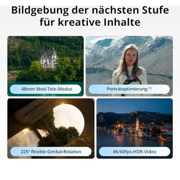 DJI Mini 5 Pro Fly More Combo mit DJI RC-N3, 4K-Kamera, 1-Zoll CMOS, omnidirektionale Hinderniserkennung, 225° Gimbal-Rotation, 3 Akkus, C0-Zertifizierung – Bild 3
