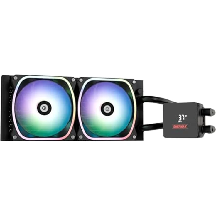 Enermax Aquafusion II 240mm ELC-AQFA240-SQA, CPU Wasserkühler mit RGB-Lüfter und magnetischem Status-Display, Schwarz – Bild 5