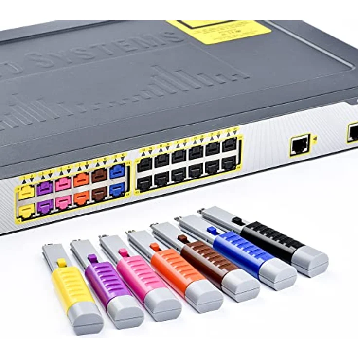 SmartKeeper ESSENTIAL / 10 x RJ45 Port Blockers mit 1 x Lock Key Basic / Orange – Bild 4