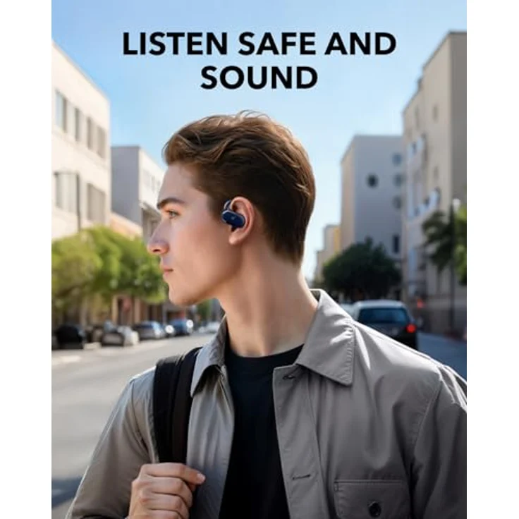 soundcore V20ikabellose In-Ear-Kopfhörer mit offener Bauweise, Bluetooth 5.4, IP55 spritzwassergeschützt, Blau – Bild 4